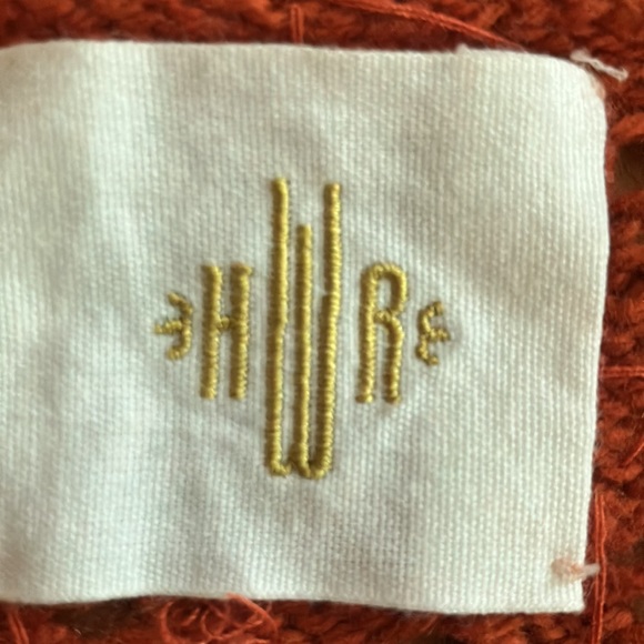 Anthropologie sequined bolero shrug burnt orange rust cotton Medium - Picture 2 of 11